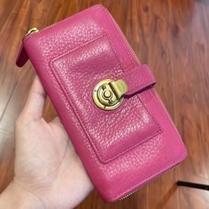 Polo Ralph Lauren pink wallet clutch